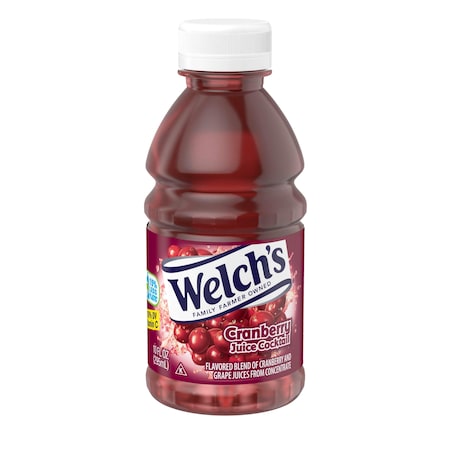 Welchs Welch's Plastic Cranberry Cocktail Juice 10 fl. oz. Bottle, PK24 WPD39400